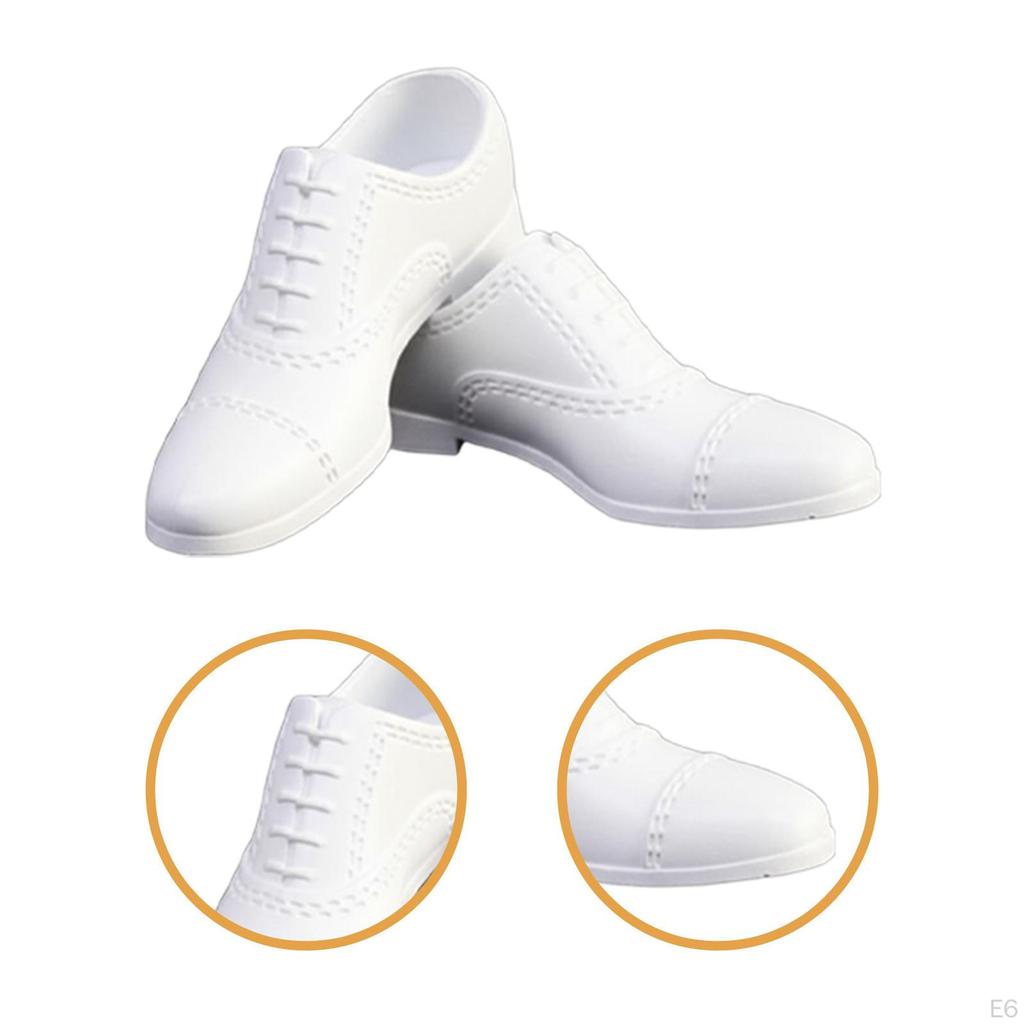 1/6 Doll Shoes Men's Shoes, Decorative, Wearable, Mini, Toy Model Dress up Miniature for 12