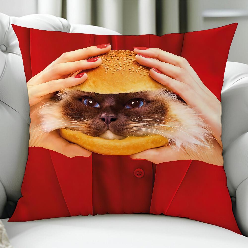 T-Toiletpaper I-Interesting Cushion Cover Birthday Anniversary Gifts Double Sided Printed Zipper Cushion Cover Soft Skin Bedding