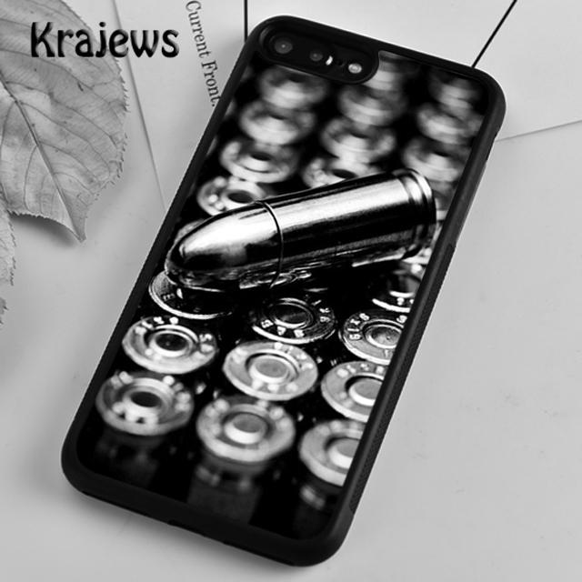 Krajews Vojenská Zbraň Kulky Koláž Kryt na Telefon pro iPhone 14 5 6s 7 8 plus X XR XS 11 12 13 pro max Samsung S21 S22 ultra