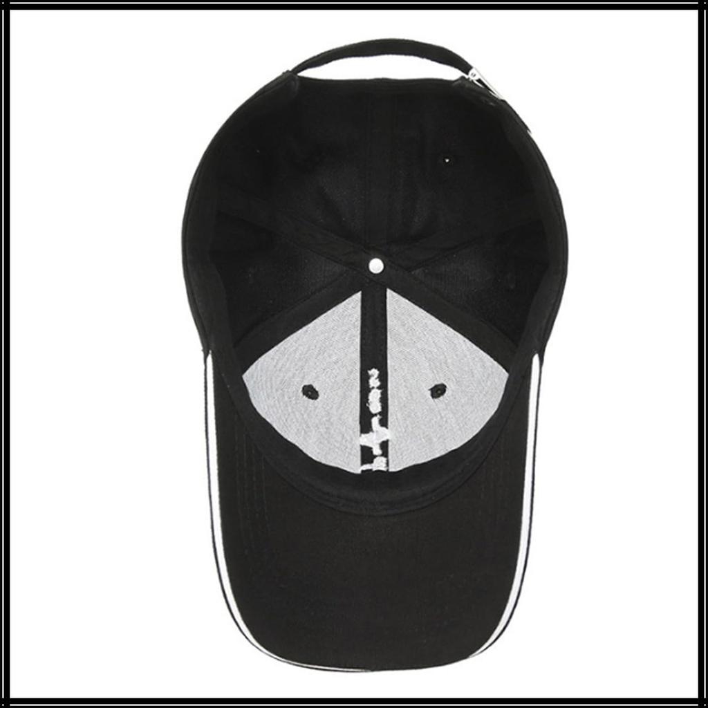 White Fang CA777 Baseball Cap with Logo Emblem and Stylish and Cool Design (White) Men's Brim,