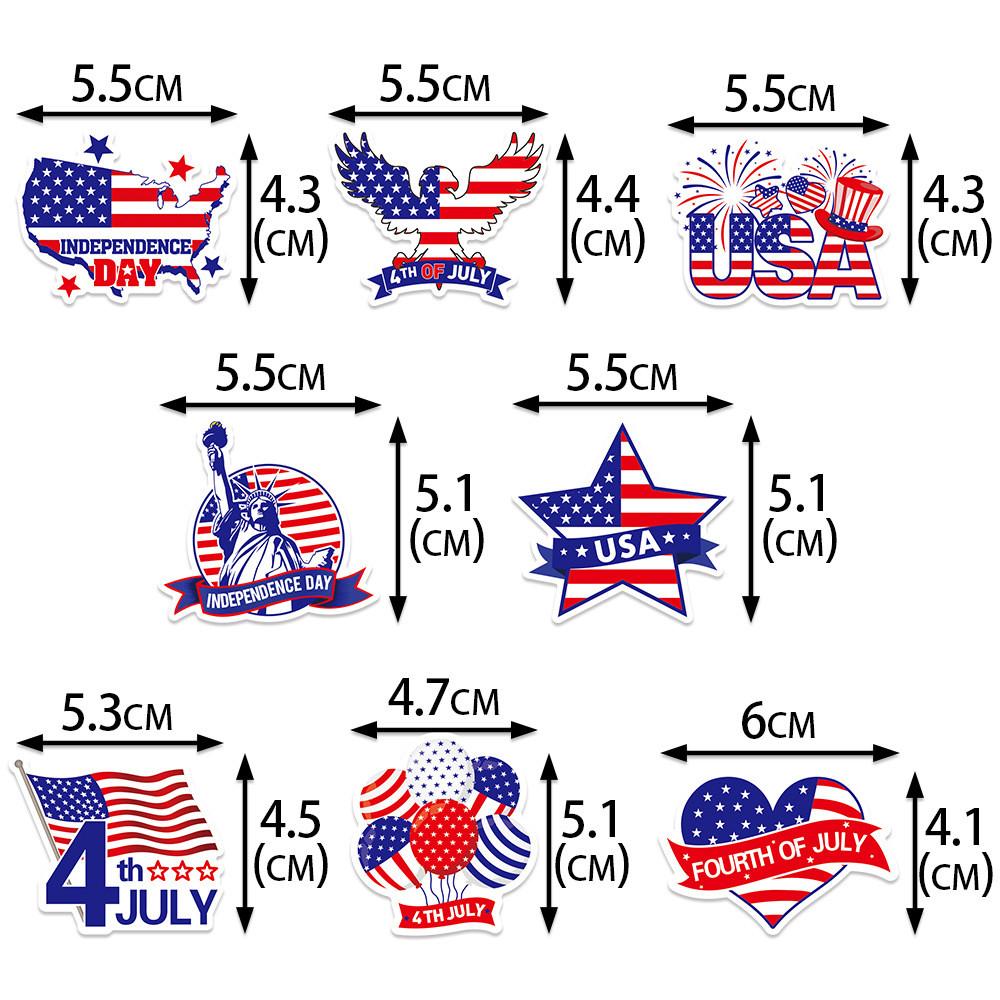 Day Independence American Decorative Fragments For Celebration And Event