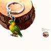 Cute Parrot 2D Acrylic Keychain, Decorative Hanging Charm for All Events & Holidays, Ideal Gift Choice
