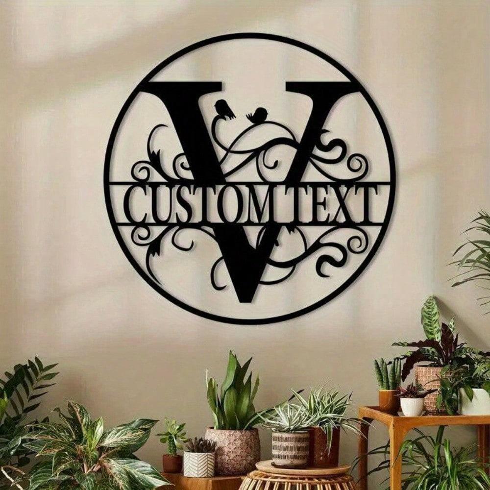 Custom Metal Letter Sign, Personalized Name Plate for Wall Decor, Birthday Gift, Housewarming, Wedding, Party Decoration