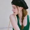 Slowslowly No.231 / Fruits Crochet Beret _ Black