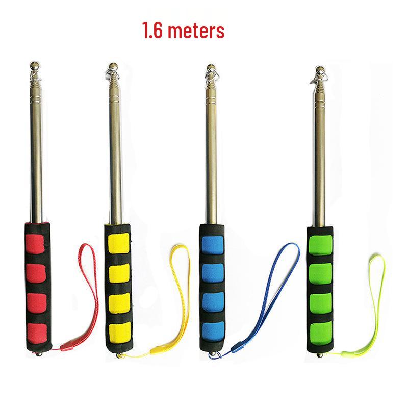 Stainless Steel Telescopic Teaching Pointer Flagpole Cane