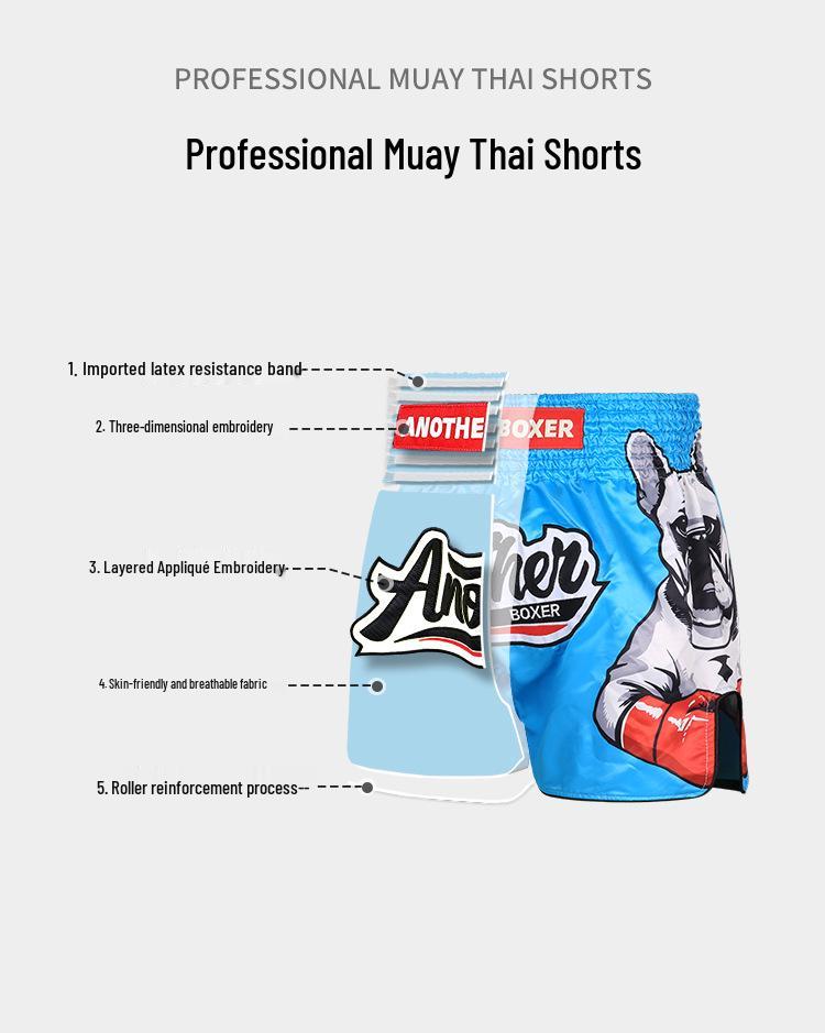 ANOTHERBOXER Mehrfarbige Muay Thai Boxshorts für Wettkampf & Training - Europäische Größe