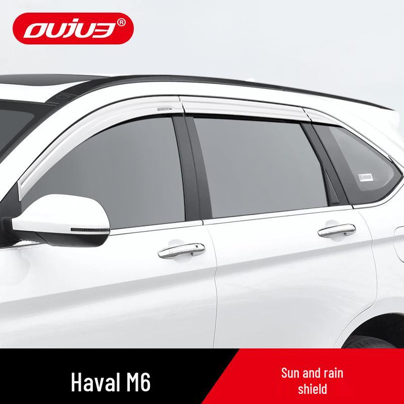 Haval M6 PLUS Auto Fenster Regenabweiser und Galvanisierte Regenschutz Außenverkleidung