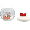 Sanrio Edgy Candy Glass Canister with 10 x 11 320 SAN4797 "Hello Kitty" Pot, Ribbon, White, Approx. cm, ml,