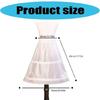 Flexible Hoop Skirt For Kids Special Occasion Anti Slip Waistband Crinoline Breathable Layered Support