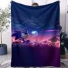 Sonic Portal Printed Blanket Comfortable Childrens Sofa Bed Blanket Small Cover Blanket Soft and Warm Gift for Sonic Fans Decor