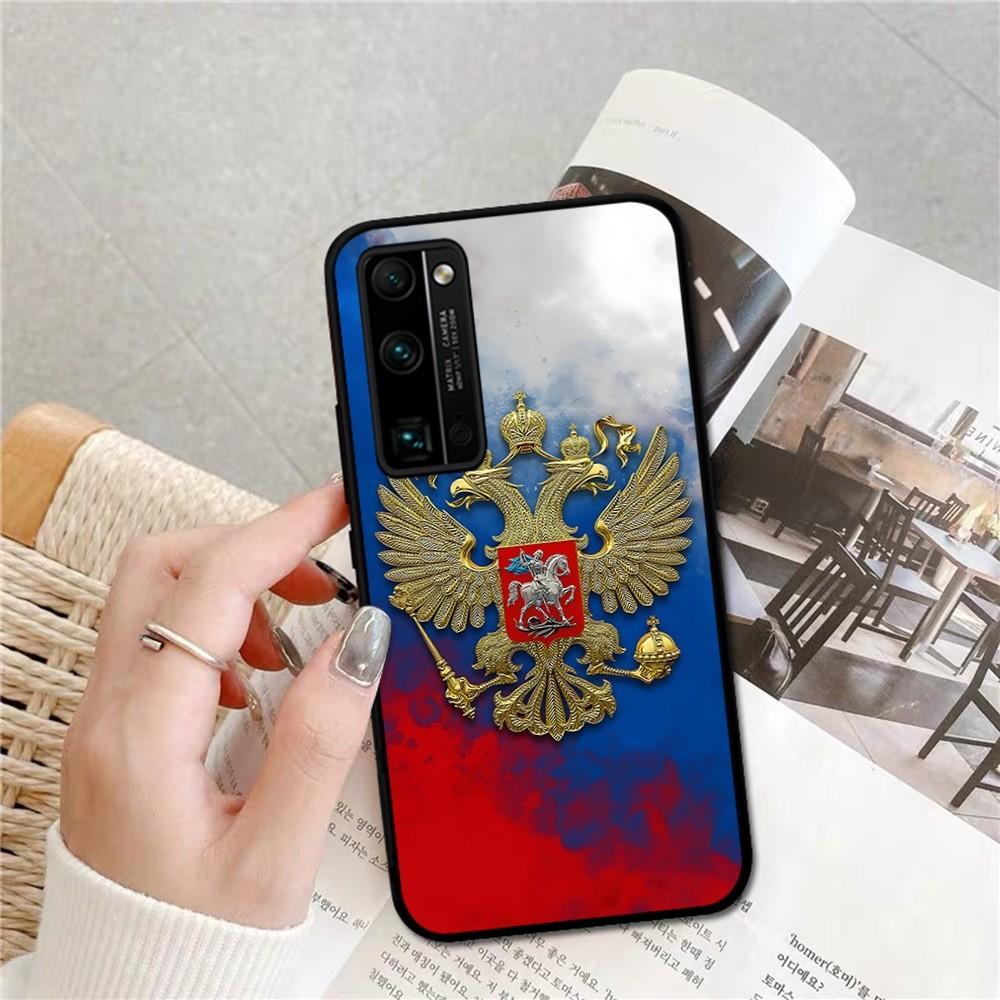 Russia Coat Of Arms Eagle Flag Phone Case For Huawei Honor 10 Lite 9 20 7A 9X 30 50 60 70 Pro Plus Soft Silicone Cover
