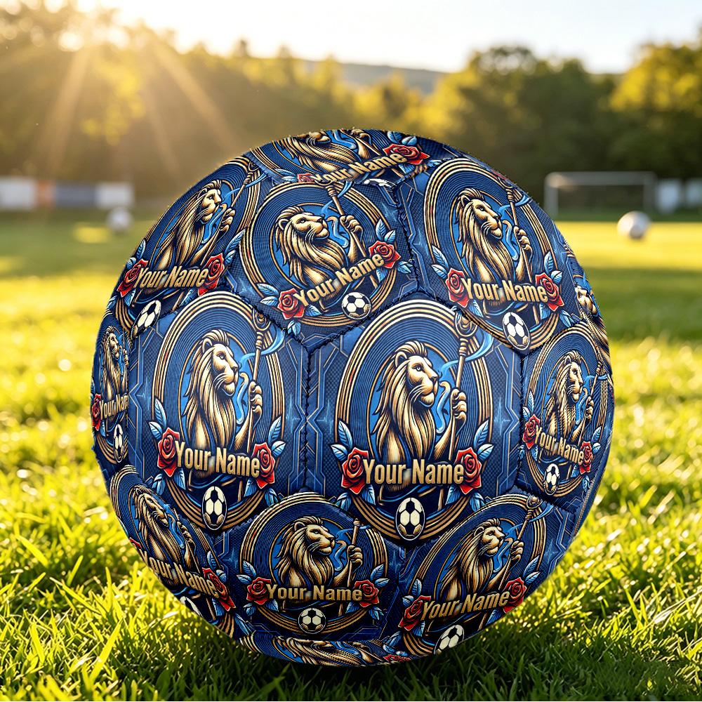 Personalized Size 5 Football Chelsea FC Pattern Outdoor Game Sports Ball Gift