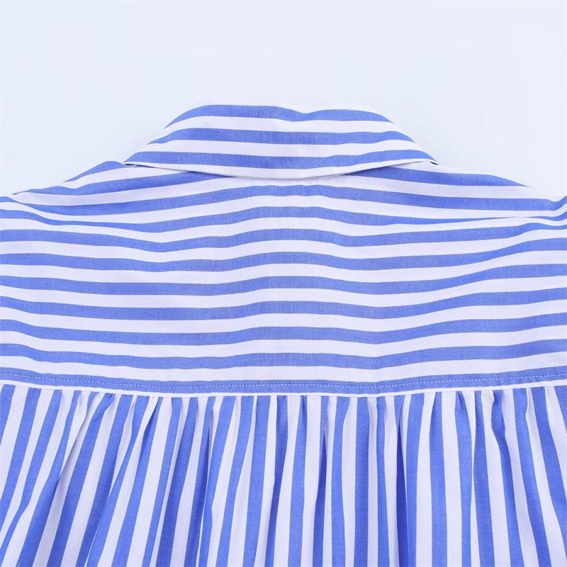 2025 Autumn European & American Style Women's Fashion Versatile Poplin Shirt