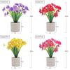 Artificial Flower Matthiola Incana Silk Screen Print For Home Garden Decor With Plastic Material