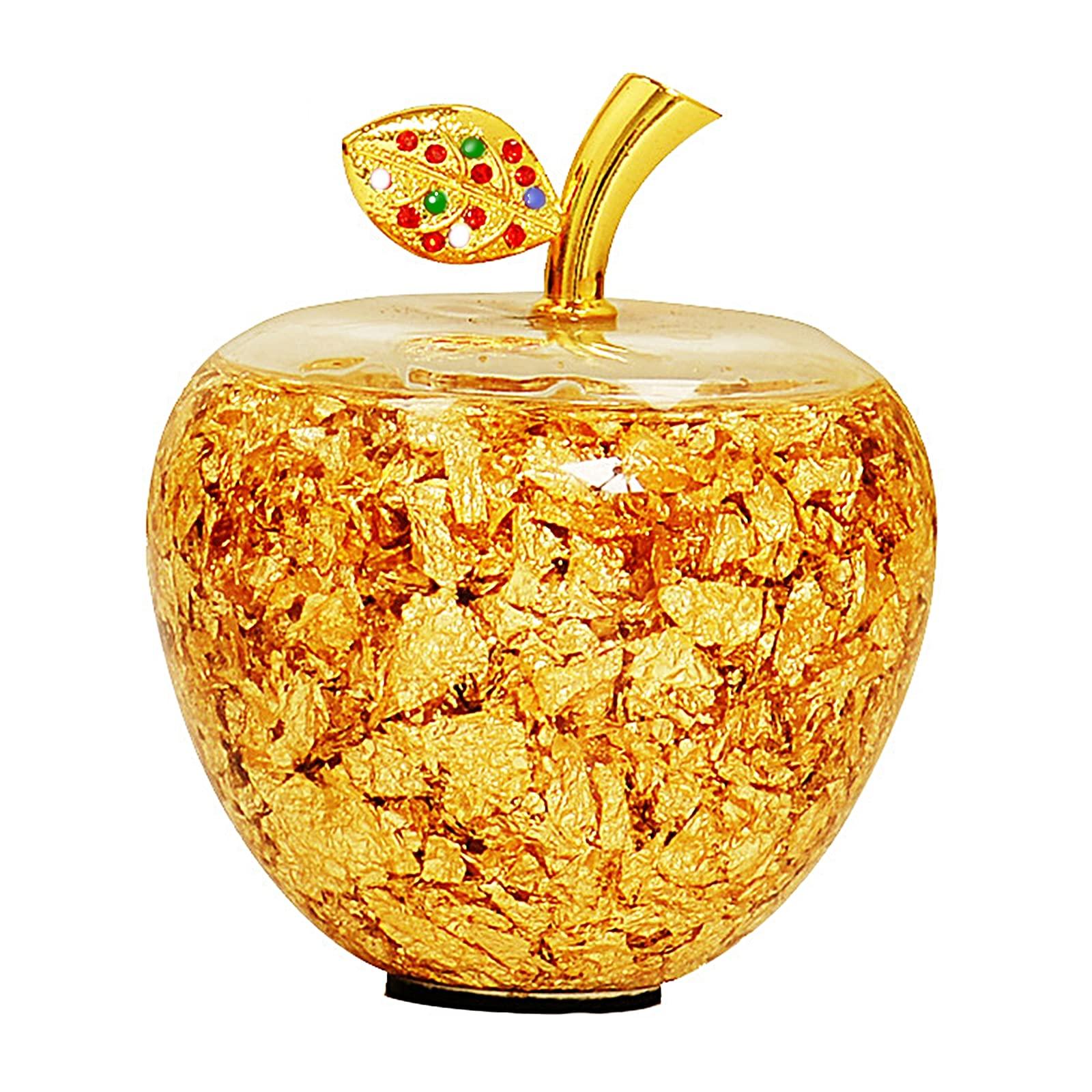 

[TradeWind] Счастливое яблоко, Фэн-шуй, Удача, Кристальный ловец солнца, Декоративное украшение, Подарок (Сусальное золото)