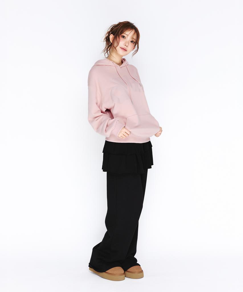 Qwer Big Typo Hoodie Pink