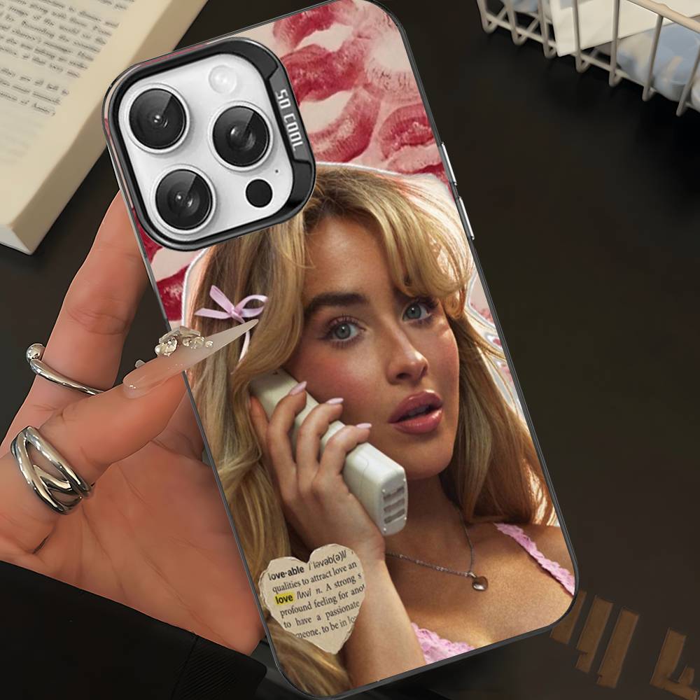 

Singer S-Sabrina C-Carpenter Phone Case For iPhone 16 15 14 13 12 11 Pro Max Matte Shockproof Back Anti Fall Matte Cover iPhone iphone16e