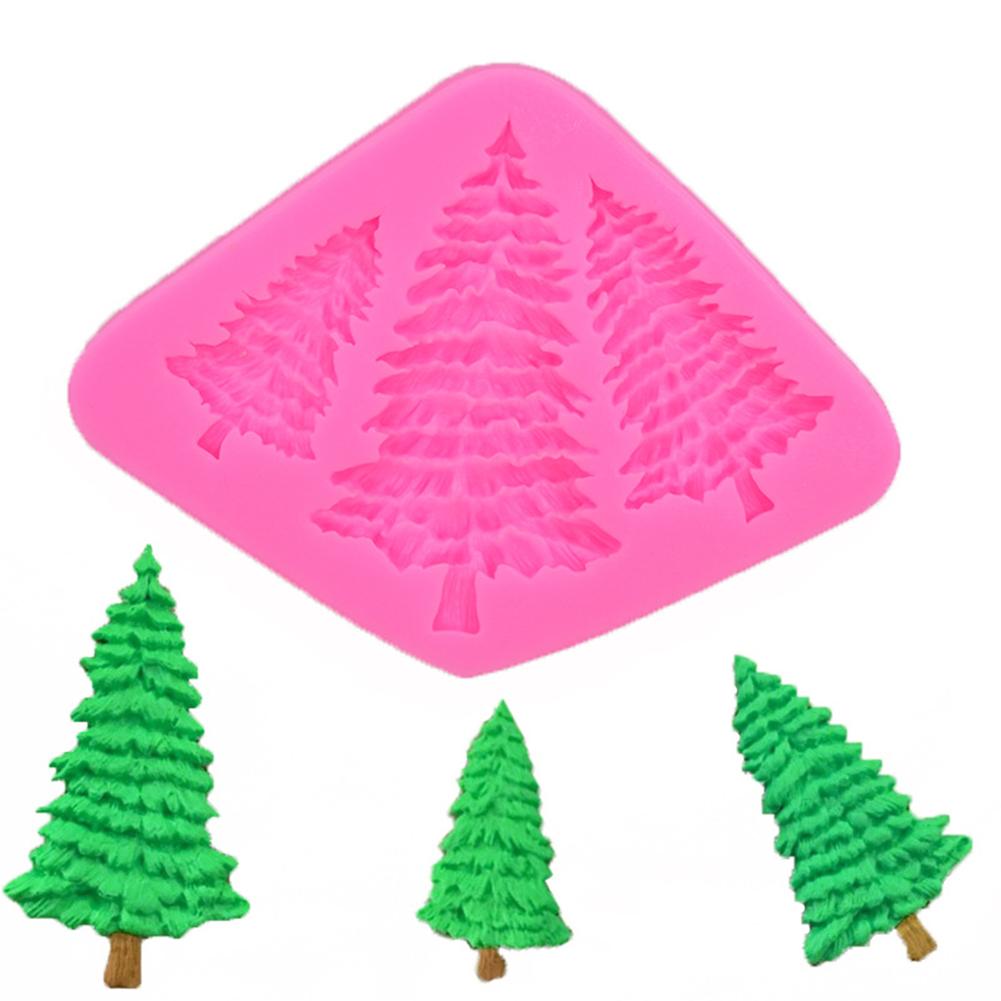 Chritstmas Tree Silicone Mold Fondant Cake Chocolate Mould Cake Decoration DIY Baking Tool
