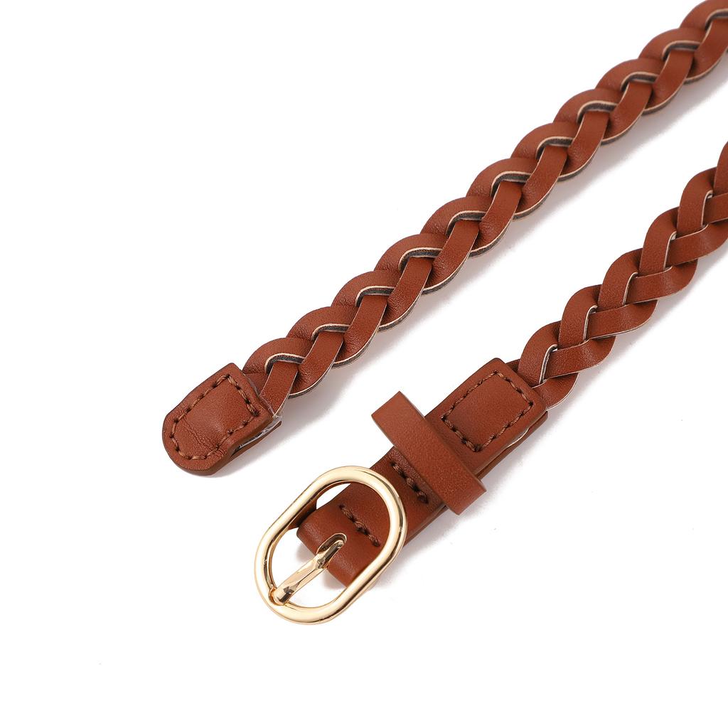 Ladies Denim Belt Multifunctional Canvas Pants Belt Ladies Braided Elastic Belt