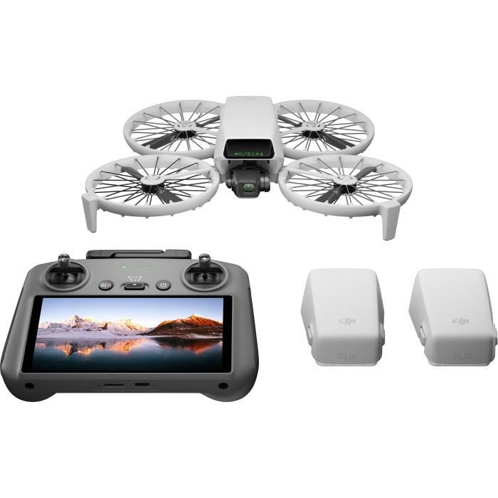 Drone Caméra - DJI - Flip Fly More Combo (DJI RC 2) (GL) - Protection D’hélice Pliable - CMOS 1/1,3" - 4K/60 Ips HDR - 31 Min Vol