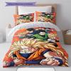 Set cu cuvertură și fețe de pernă cu model de desene animate Decorare casă Cadou de ziua de naștere (1 * husă de pilotă + 2 * fețe de pernă, fără miez)