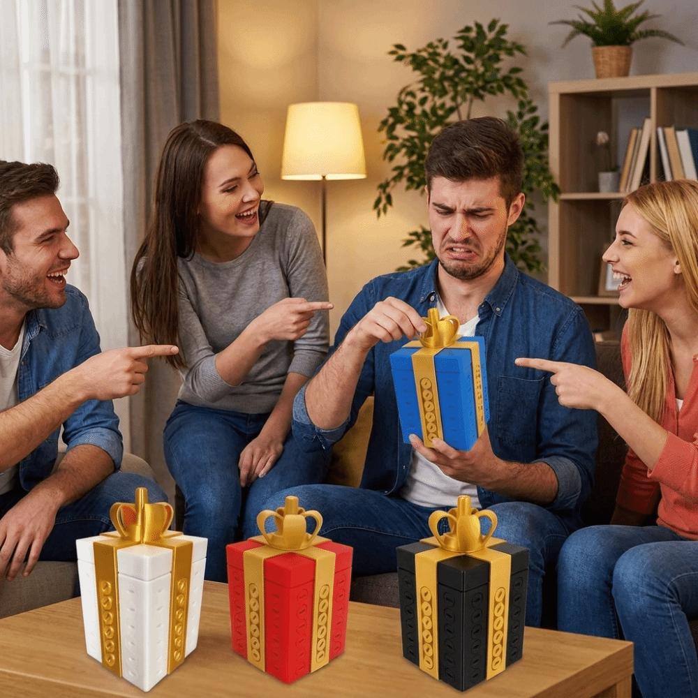 Drehbare Aufbewahrung 3D-gedruckte Scherzgeschenkbox Abnehmbare Scherzschraubenkiste Scherzgeschenkkbehälter Schreibtisch