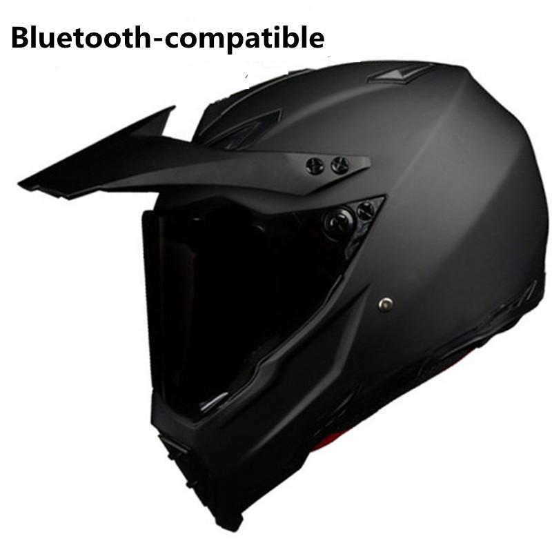 2025 Motorcycle Bluetooth DOT BT Speakers Motocross Music Player Gloss Black Compatible with Apple Android for Road Cross Helmet