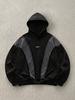 Men's American Deconstructed Hoodie Heavyweight 3D Panel Stitching Exposed Seam Loose Drop Shoulder Pullover