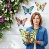 New Large Cutout Metal Butterfly Wall Art, Rust-Proof Outdoor Metal Sculpture For Garden Fence Patio Yard - Unique Gift
