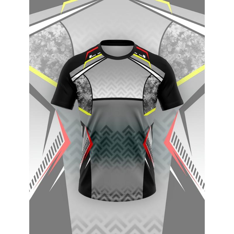 

Geometric creative sports T-shirt S