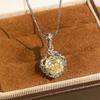 925 Sterling Silver High Carbon Diamond Rose Cut Flower Bright Jewelry Set Charm Ladies Preferred GiftGood Product