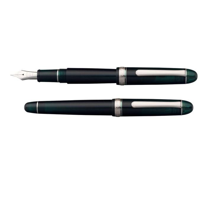 Platinum Pen #3776 Century Rhodium Laurel Green Extra Fine PNB-18000CR #41-9