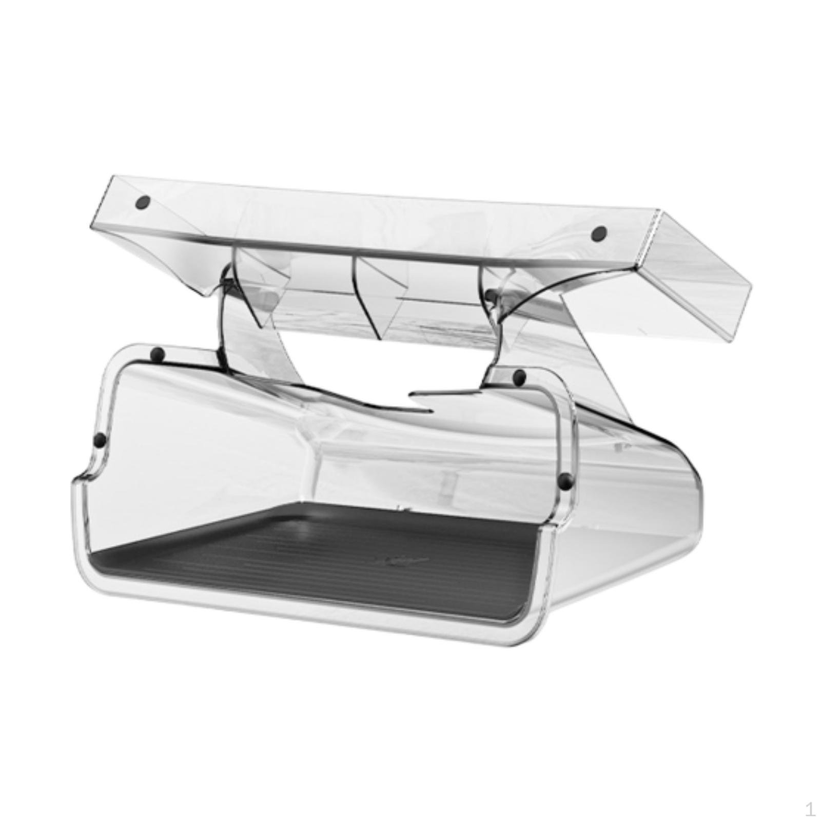 

Бокс для хранения под экраном Автоаксессуары за подносом Держатель для салфеток Акрил с противоскользящей подкладкой With black pad