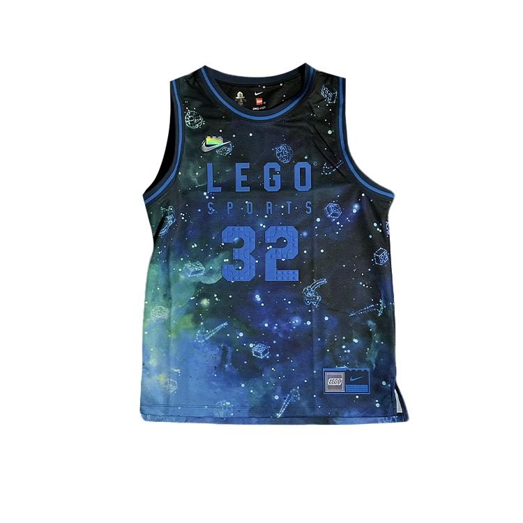 (GS) Nike x Lego Dri-FIT Jersey Brave Blue Cobalt Blaze Kids HV6734-477 XL
