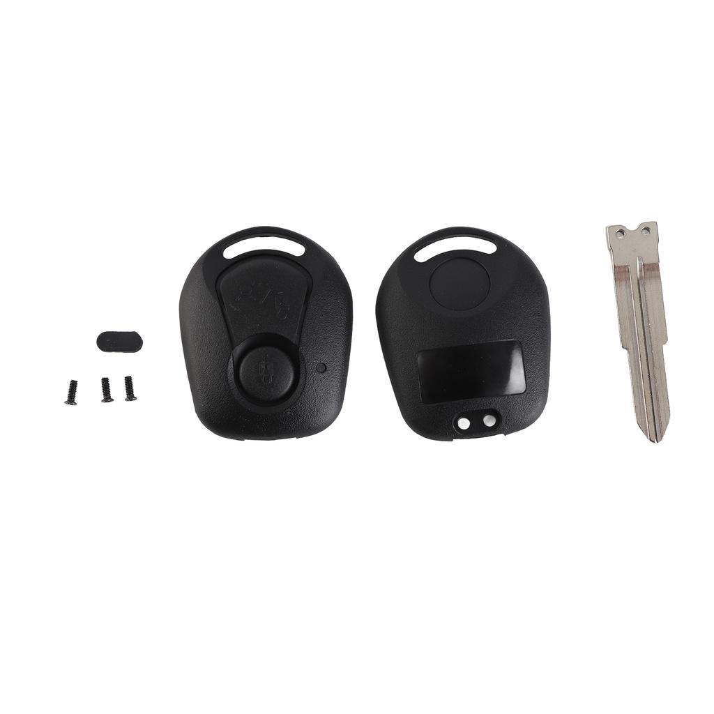 2 Tlačítka Dálkový Klíč Fob Pouzdro Skořepina Kryt Černý Náhrada Vhodné pro SSANGYONG Actyon