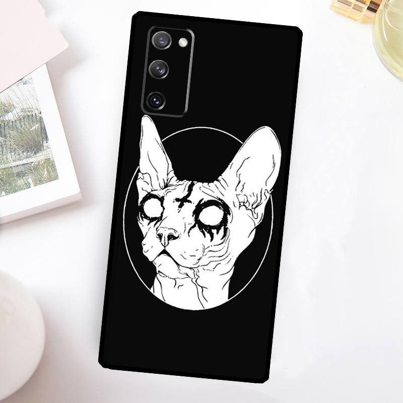 Satanische Sphinx Hülle Für Samsung Galaxy S24 S23 S22 Ultra S21 S20 FE Note 10 Plus Note 20 S8 S9 S10 Abdeckung