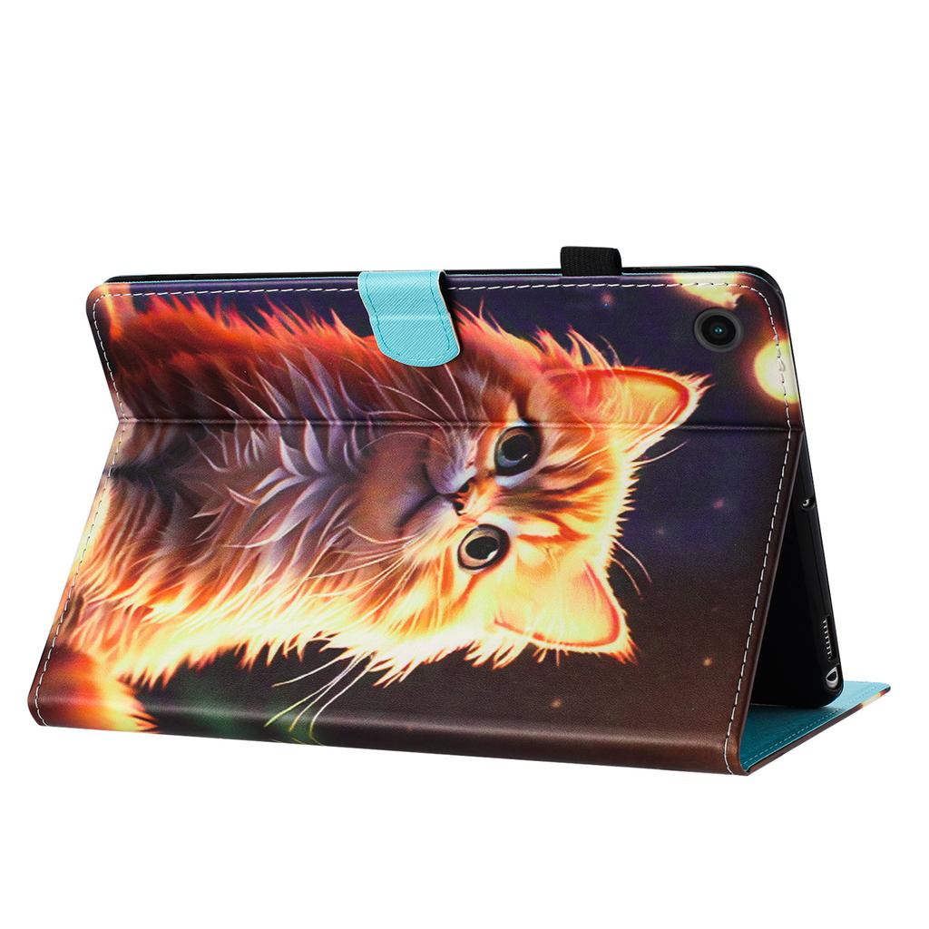 Painted Cute Animals and Coconut Trees Pattern PU Leather Tablets Case with For Samsung Tab A7 Lite,Tab A 10.1,Tab S6 Lite,Tab A7,Tab A8,Tab A9...