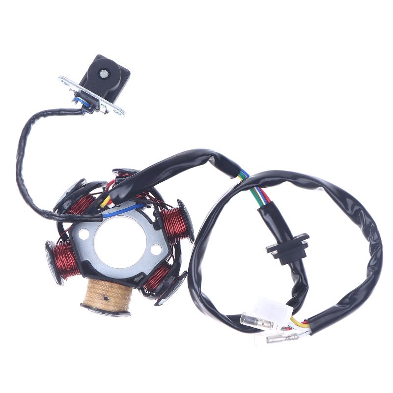 6 Poles 5 Wires Half Wave Ignition Stator Magneto for Gy6 50cc 70cc 90cc 110cc 125cc ATV Quad Pocket Bike Go Kart Full Wave