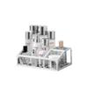Luxury Glass Cosmetic Organizer - Dustproof Storage for Skincare, Lipsticks, and Masks