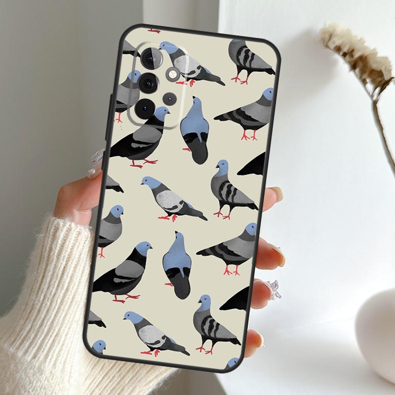 

The Pigeons Case For Samsung Galaxy A55 A15 A35 A56 A06 A16 A26 A36 A32 A52 A13 A33 A53 A14 A34 A54 A17 Samsung A32 4G