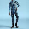 Halloween Cosplay Adult Jumpsuits With Mechanical Print For Play Character