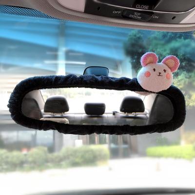 Cute Panda Rearview Mirror Doll - Cartoon Electric Car Interior Decoration