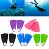 Silicone Comfortable Swimming Fins Swim Training Fins Travel Size Flippers Training Short Flippers for Teen Adult