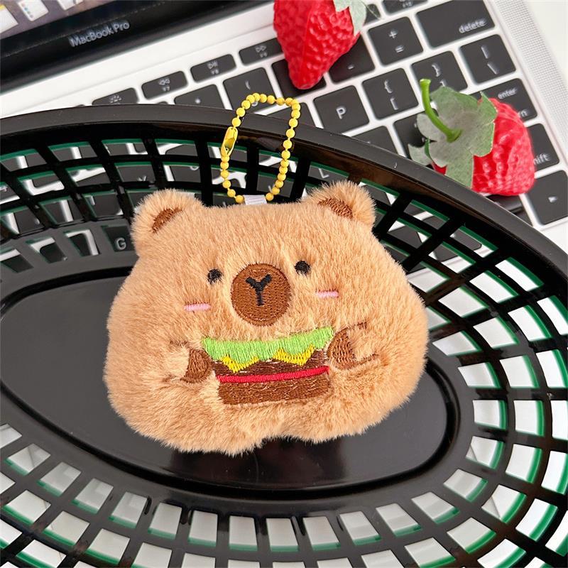 

Мила Креативна Писклява Капібара Плюшева Лялька М яка Іграшка Брелок Підвіска Прикраса для Сумки Дівочий Шарм для Рюкзака Дитячий Подарунок на День Народження