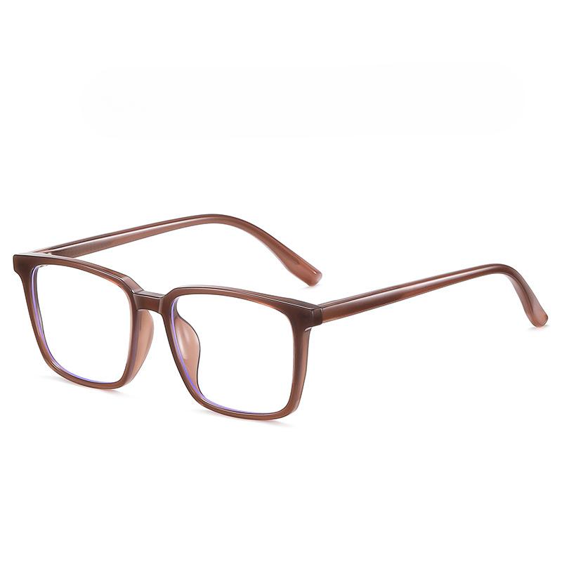 New Square Flat Mirror Leisure Simple Fashion Anti-blue Glasses TR Full-frame Glasses Frame