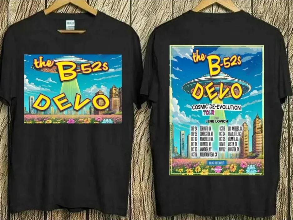 

Devo x The B-52’s Cosmic De-Evolution Tour Shirt 2025 | Retro New Wave M