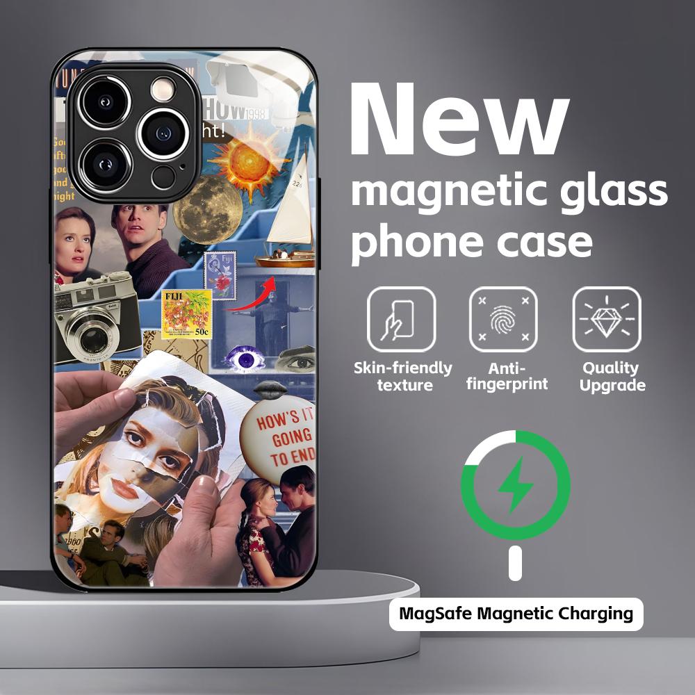 Classic movies The Truman Show Phone Case For iPhone17 16 15 14 13 12 11 X XR XS 8 Plus Mini Pro Max Glass Magnetic Case