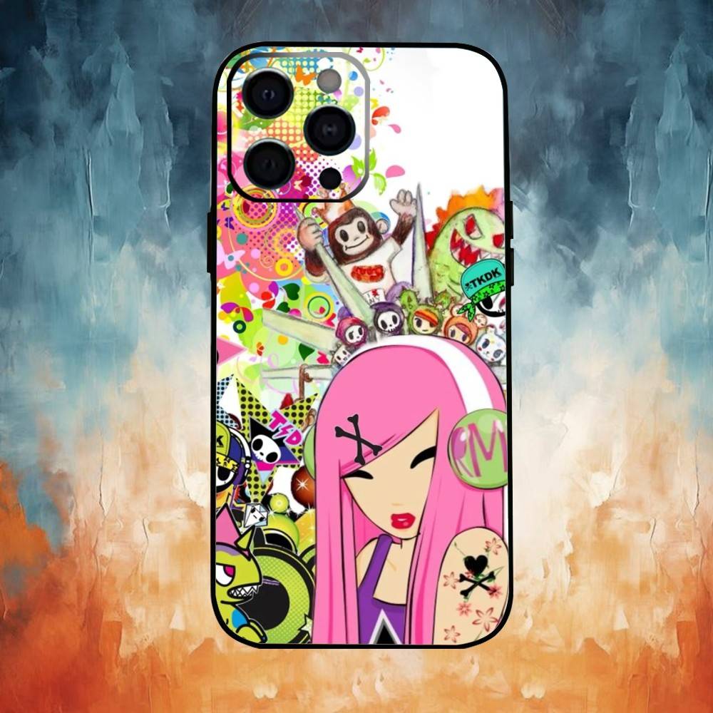 T-Tokidoki Comic Art Phone Case For iPhone 17,16,15,14,13,12,11 Plus,Pro,Max,XS Silicone Soft Cover