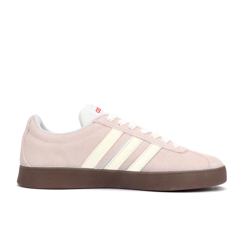 Adidas VL COURT 2.0 Butter Meowth Slip Resistant Abrasion Resistant Low top Skateboard Shoes Unisex Pink HQ1802(Team2259-)