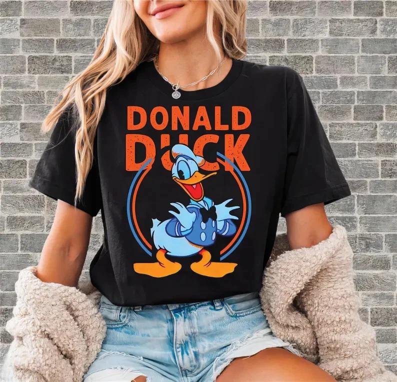 Donald Duck Cute Face Duck Tshirt Unisex Adult S